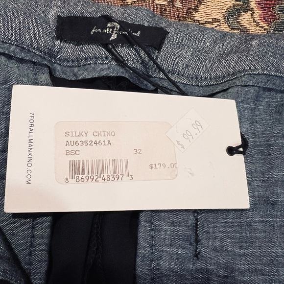 NWT 7 For All Mankind women’s black pants size 32 - Picture 12 of 13